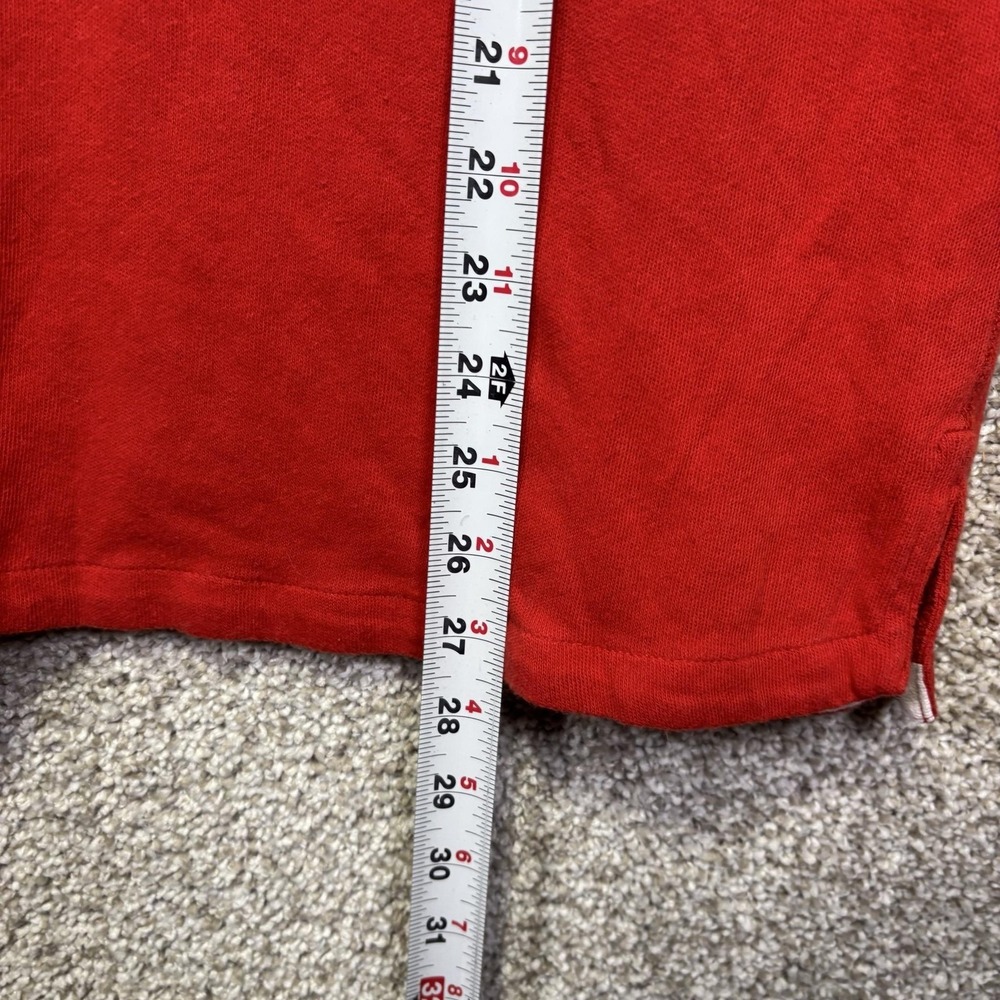 Jack Spade Shirt Mens Large Red Long Sleeve Henley Tee Cotton Jersey Casual - Picture 6 of 8